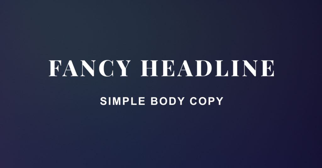 Web Design Typography
